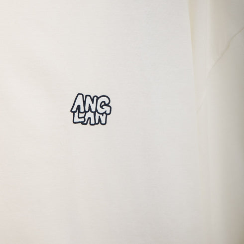 Anglan Stack Logo Half Tee Ivory 6109100010 Degli Uberti